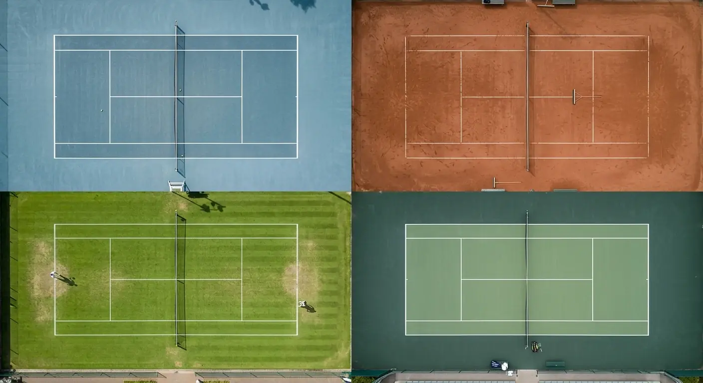 Vergleich der vier Grand Slam Turniere Australian Open Roland Garros Wimbledon US Open fuer Tennis Kombiwetten