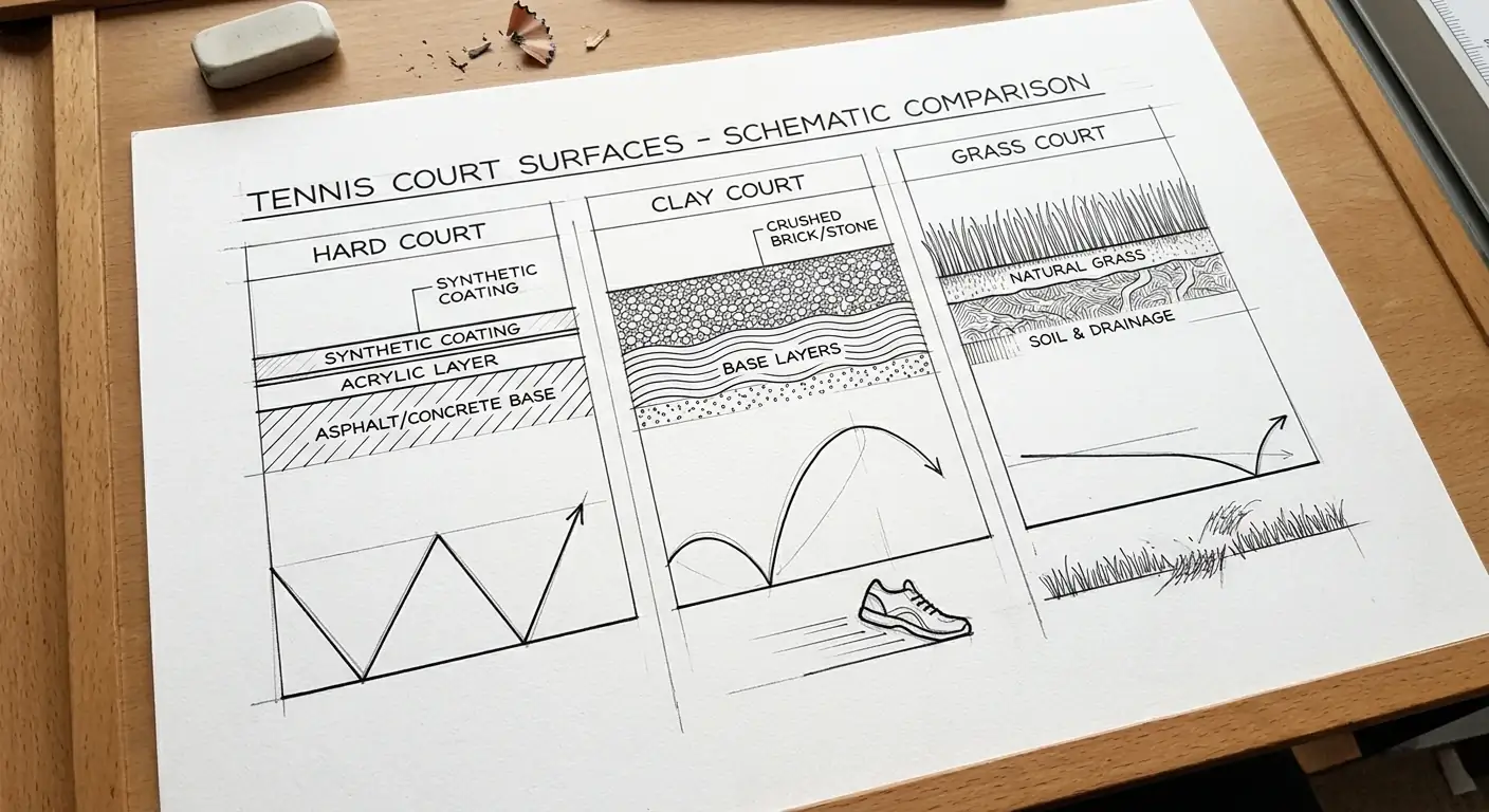 Belaganalyse Hartplatz für Tennis Kombiwetten durch Vergleich von Spielerstatistiken auf Hard Court