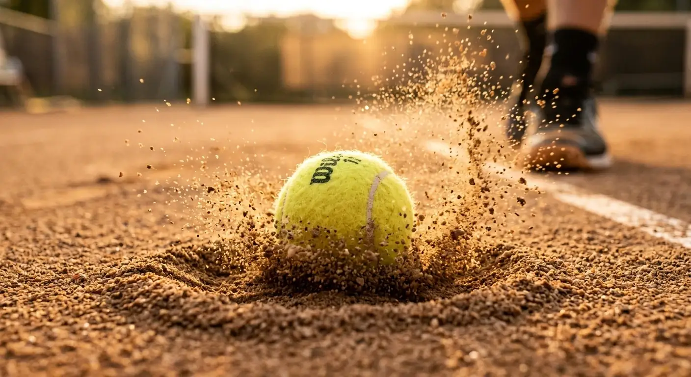 Sandplatz-Eigenschaften beim Tennis mit langsamem Ballverhalten und hohem Sprung für Kombiwetten