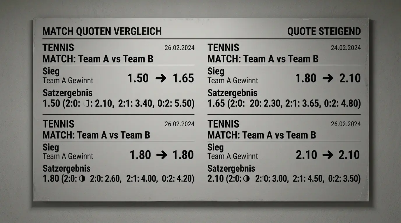 Korrekte Ergebnis Quoten Tennis: Warum hohe Quoten entstehen und welche Margen Buchmacher einkalkulieren