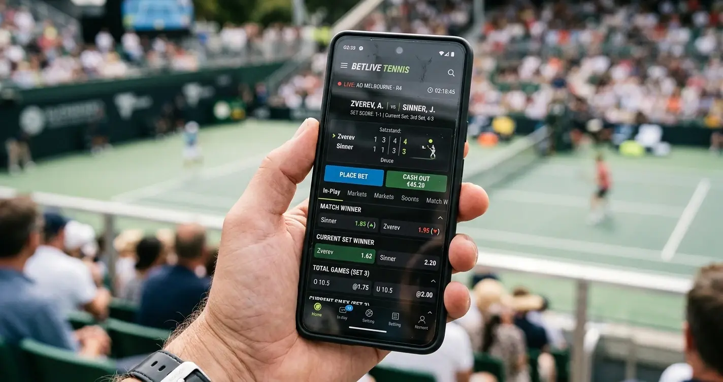 Tennis Live Kombiwetten: In-Play-Tippschein mit satzbasierten Märkten und Cashout-Strategien
