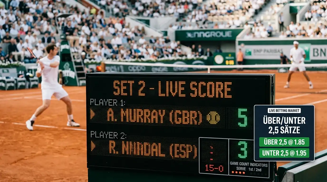Grundlagen der Tennis-Satzwetten mit Erklärung der Über/Unter-Märkte und ihrer Funktion in Kombischeinen