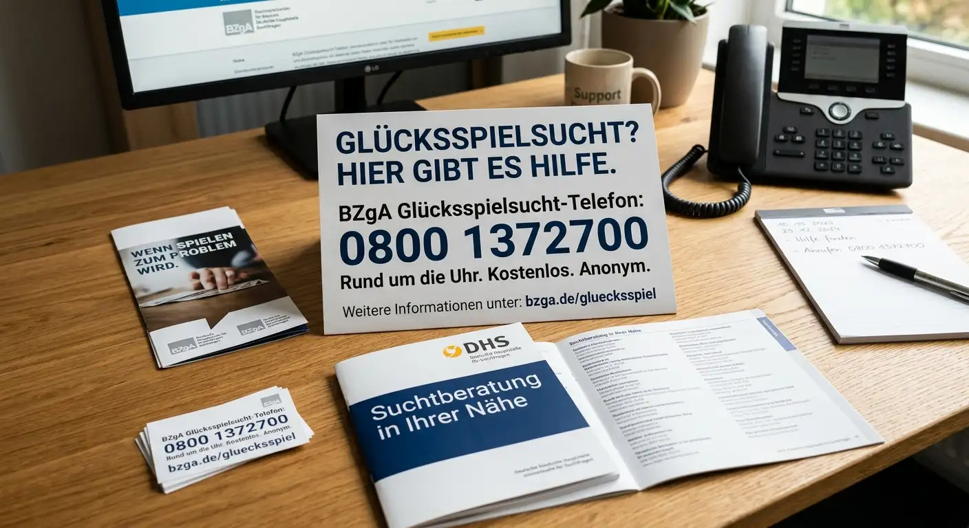 BZgA und DHS Anlaufstellen für Spieler mit Glücksspielproblemen bei Tennis-Kombiwetten in Deutschland