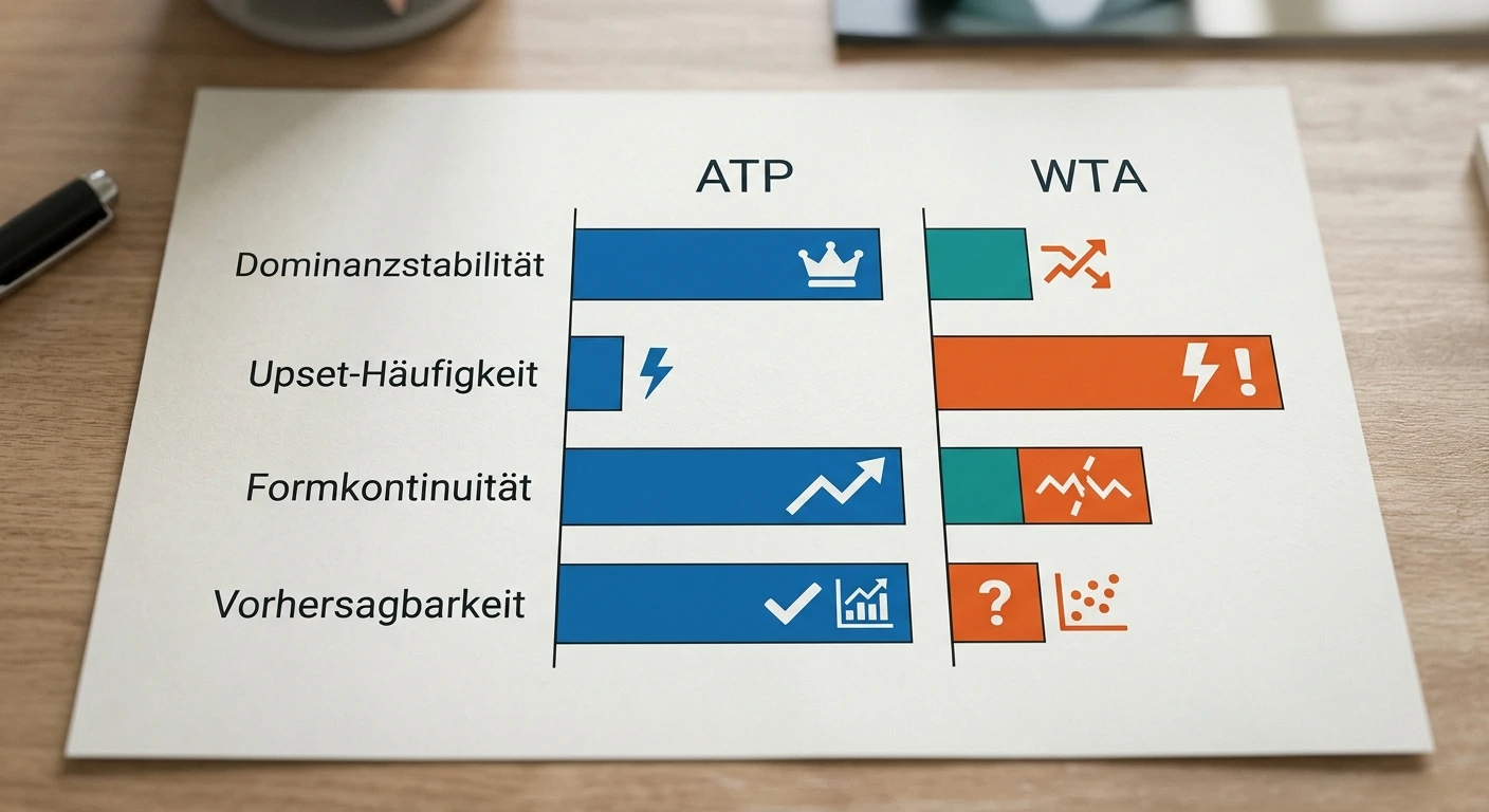 Direkter Vergleich zwischen WTA und ATP Kombiwetten mit Chancen und Risikoprofilen