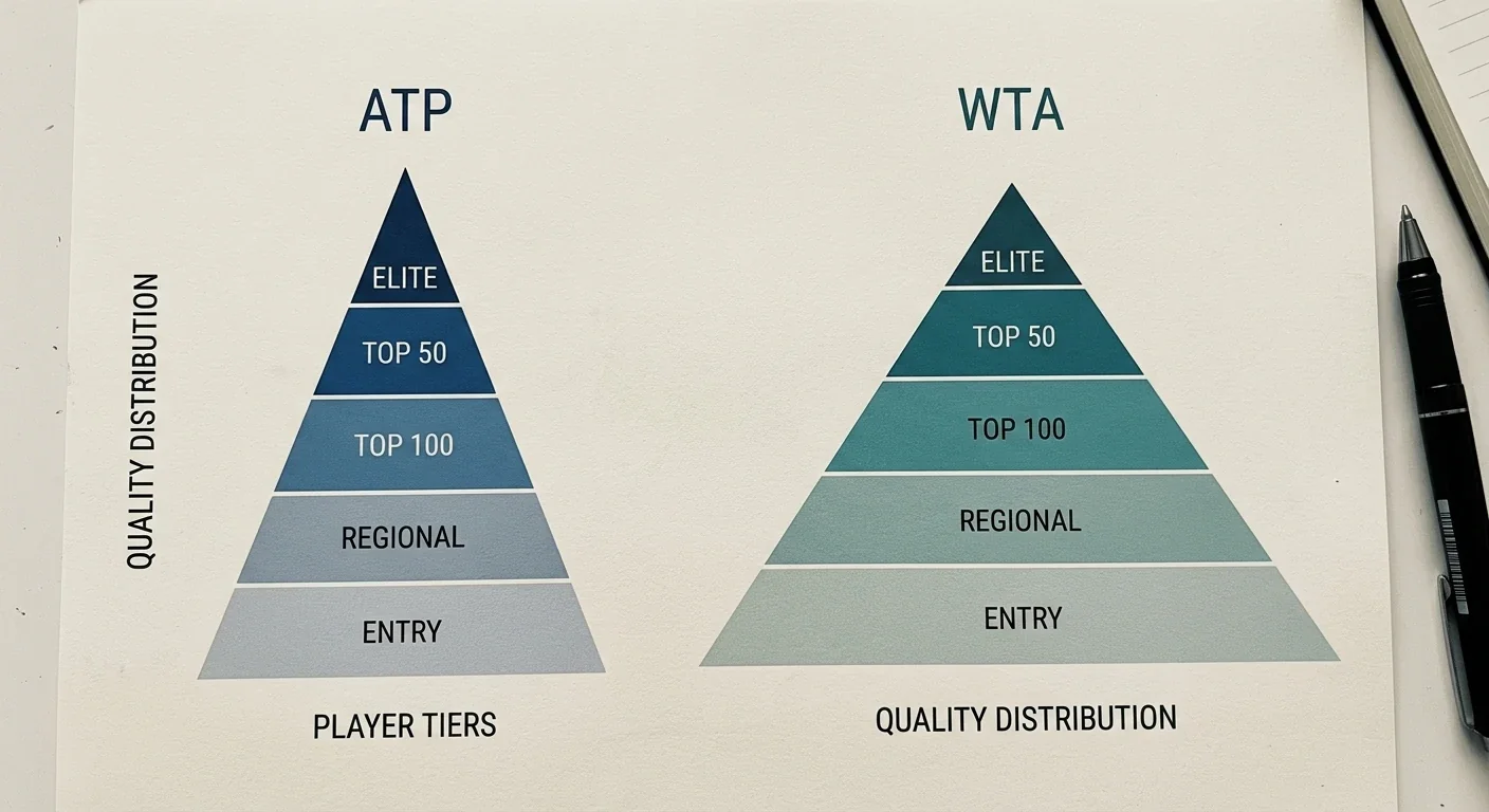 Strukturelle Unterschiede zwischen WTA und ATP Tour mit Auswirkungen auf Tennis-Kombiwetten