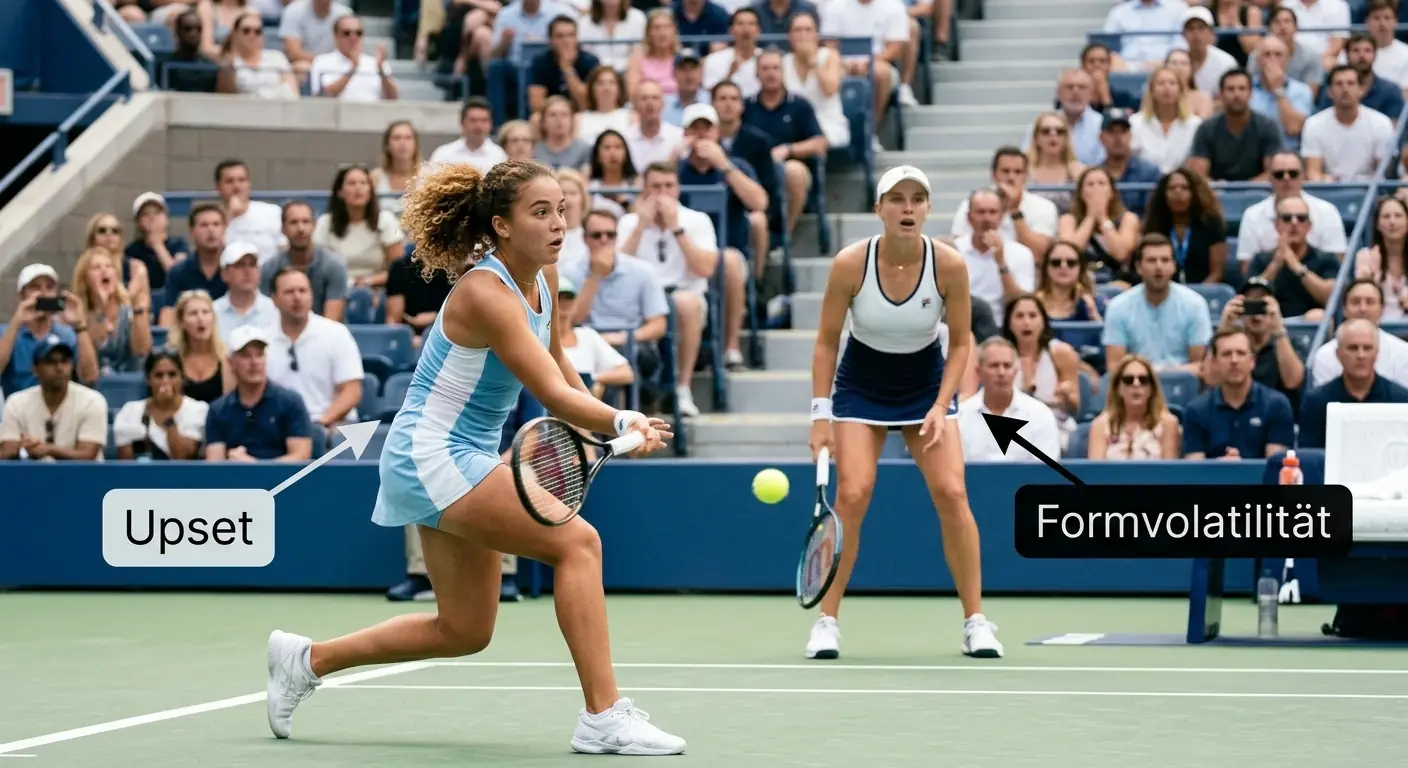 Formvolatilität und Upset-Häufigkeit im WTA-Damentennis als Risikofaktor für Kombiwetten